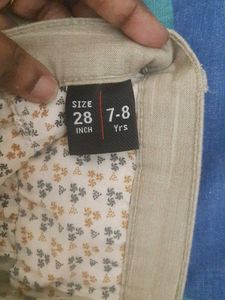 Beige Casual Pants