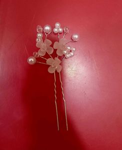 Floral Pearl Hair Pins - sets of 2