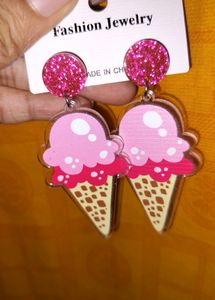 Softy Cone Acrylic Earrings