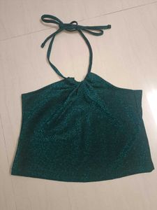 Teal Halter Top