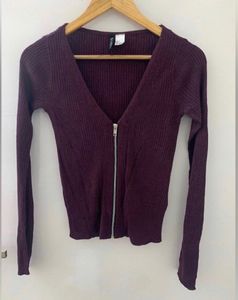 H&M Purple Shimmer Top