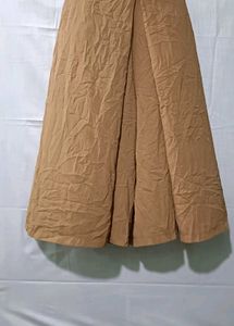 Tan Midi Skirt Palazo