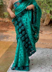 Elegant Green Saree