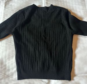 Classic Black Knit Cardigan