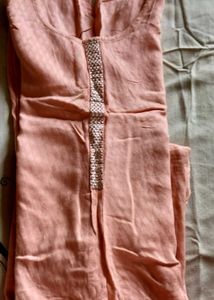 Peach Embellished Top