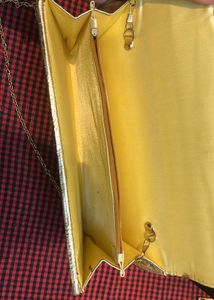 Gold Clutch with Chain