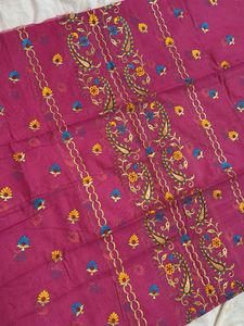 🩷Pure Cotton Embroidered Dress Material