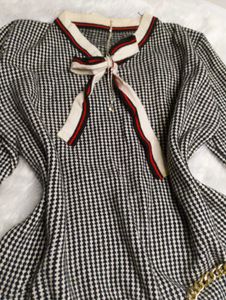 👉👈Chic Plaid Bow-Tie Top👉👈