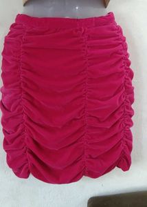 Ruched Mini Skirt