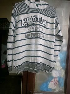 New Grey Hoodie Sweatshirt For Men In L Size