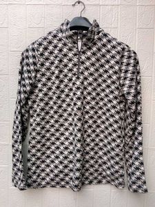 New With Tag Korean Cute Houndstooth Blouse