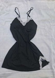 Y2k Lace Trim Slip Dress