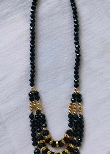 Beaded Black Necklace