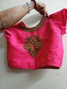 Pink Embroidered Blouse