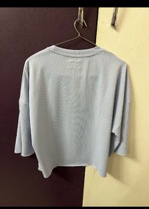 Drop Shoulder Crop T-shirt