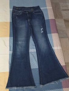 Wide Leg Denim Jeans