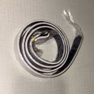 White Faux Leather Belt - Grab It Now