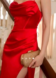 Elegant Red Maxi Dress