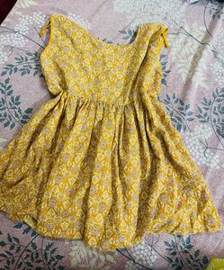 Yellow Short Kurti/ Top