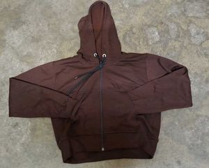 Brown Zip-Up Hoodie