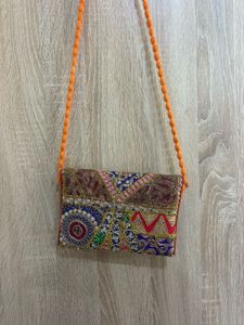 Embroidered Clutch