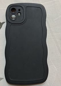 Matte Black Wavy Edge Silicone Case for iPhone 11