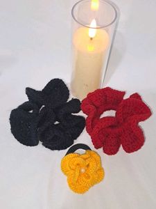 SETS OF 3 (CROCHET SCRUNCHIES)