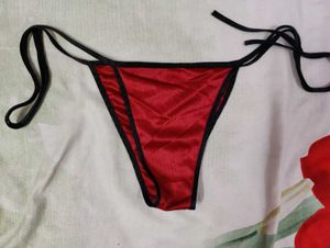 Red String Thong Panty
