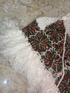 Multicoloured Wool Poncho