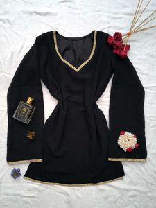 Vintage Georgette Corset Kurti 🖤