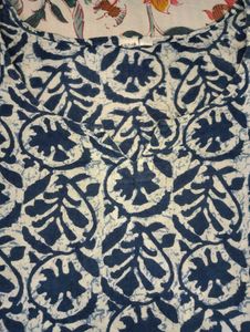 Indigo Printed Tunic Top