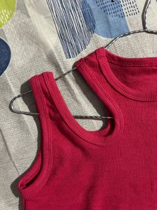 Chic Red Ribbed Tank | Everyday Comfort &amp; Style