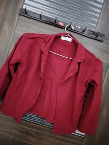 Maroon Casual Blazer