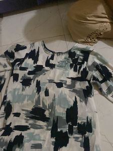Abstract Print Blouse