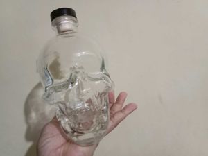 Skull Glass Bottle