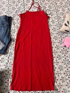 Red Slip Dress