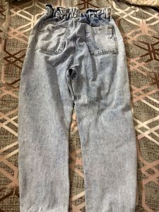 Acid Wash Denim Boyfriend Jeans