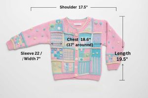 Hand-Knitted Patchwork Cardigan💕