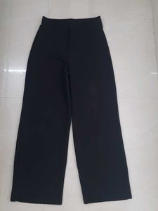 Wide Leg Black Trousers