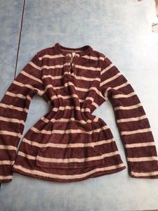 Woolen Long Sleeve Top