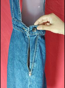 H&amp;M Denim dungaree dress