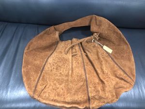 Leather Brown Hobo Bag Large