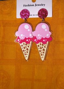 Softy Cone Acrylic Earrings