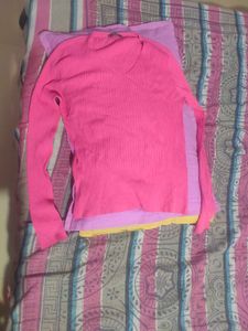 Ribbed Pink Top 🥰