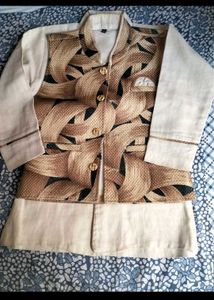 Printed Kurta &amp; Jacket Set