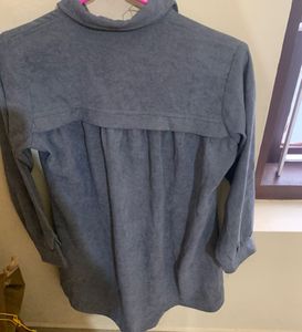 Gray Corduroy Dress
