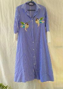 Striped Shirt Dress