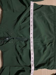 Emerald Green Asymmetrical Dress