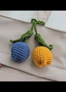 Crochet Tulip Bag Charms