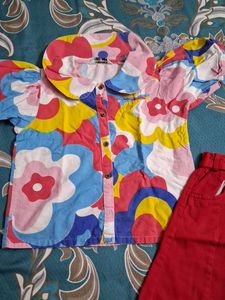 Girls Kids Top And Skirt